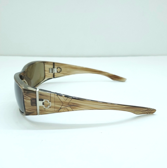Spy Optics Cooper XL Sunglasses Tortoise Brown Stripe Lens - Scratches - Picture 3 of 6